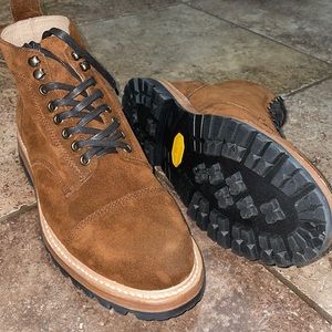 Taylor Stitch Moto Boot Weatherproof Snuff Suede